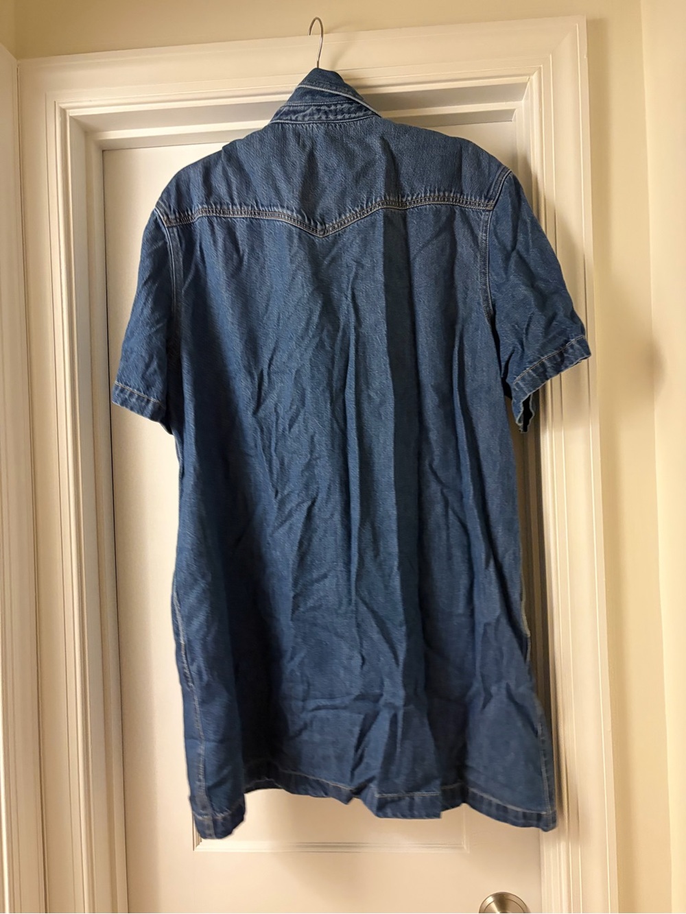 Madewell Blue Denim Mini Dress